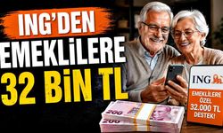 ING’den emeklilere 32 bin TL’ye varan yüksek nakit promosyon imkanı