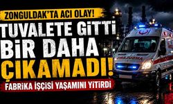 Zonguldak'ta Fabrikada Acı Olay! İşçi Tuvalette Hareketsiz Bulundu!