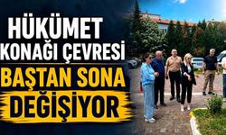Gökçebey Hükümet Konağı çevresi estetik bir görünüme kavuşturuluyor