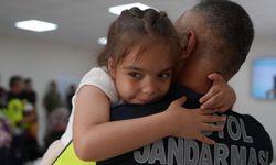 Jandarma personeli duygu dolu anlar yaşadı