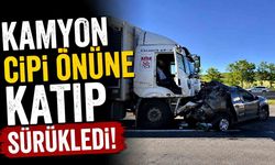 Feci Kaza! Kamyon Cipi Önüne Katıp Sürükledi