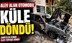 Park halindeki otomobilde çıkan yangın söndürüldü