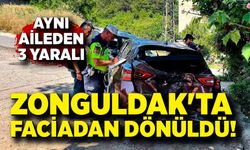 Zonguldak'ta faciadan dönüldü! Aynı aileden 3 kişi yaralandı