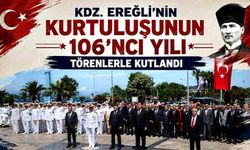 Kdz. Ereğli'nin Kurtuluşunun 106'ncı Yılı Törenlerle Kutlandı