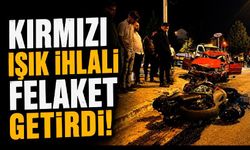 Kırmızı ışık ihlali felaket getirdi: Otomobilin çarptığı motosikletli ağır yaralandı
