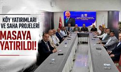 Köy yatırımları ve saha projeleri masaya yatırıldı!