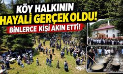 Bin kişi aynı duada buluştu! Yaylada tarihi gün