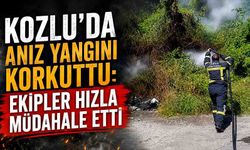 Kozlu'da anız yangını korkuttu: Ekipler hızla müdahale etti!