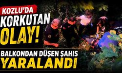 Kozlu’da korkutan olay! Balkondan düşen şahıs yaralandı