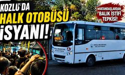 Kozlu’da halk otobüsü isyanı: Vatandaşlardan balık istifi tepkisi!