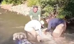 Yüksekovalı çiftçilerin kum torbalarıyla su nöbeti