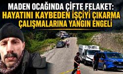 Maden ocağında çifte felaket: Hayatını kaybeden işçiyi çıkarma çalışmalarına yangın engeli