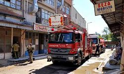 Mobilya imalathanesinde korkutan yangın