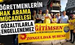 “Öğretmenlerin hak arama mücadelesi gözaltılarla engellenemez”
