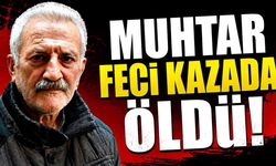 Muhtar feci kazada öldü