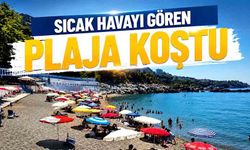 Sıcak havayı gören Zonguldaklılar soluğu sahillerde aldı