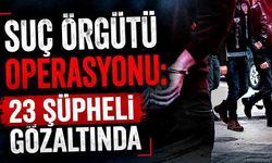Suç örgütü operasyonu: 23 şüpheli gözaltında