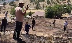 Tarım arazisi alevlere teslim oldu