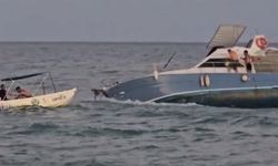 Teknede mahsur kalanları kurtarmak için giden balıkçı teknesi de arızalandı
