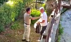 Türbe içinde alkol içen vatandaşa çevre sakinlerinin tepki gösterdi