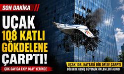 Uçak 108 katlı gökdelene çarptı