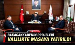 Vali Hacıbektaşoğlu, Belediye Başkanı Albuz'u makamında kabul etti