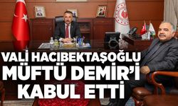 Vali Hacıbektaşoğlu Müftü Demir’i Kabul Etti