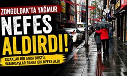 Zonguldak'ta Yağmur Nefes Aldırdı! Sıcaklar Bir Anda Düştü