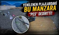 Yenilenen plajlardaki bu manzara "Pes" dedirtti!