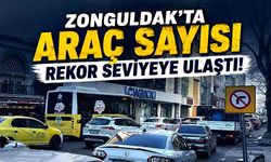 Zonguldak'ta araç sayısı rekor seviyeye ulaştı!