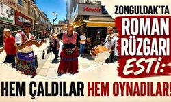 Zonguldak’ta roman rüzgarı esti: Hem çaldılar hem oynadılar!