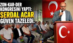 Zon-Kar-Der kongresini yaptı:  Serdal Acar güven tazeledi
