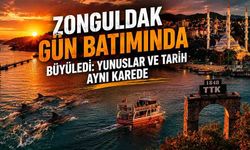 Zonguldak gün batımında büyüledi: Yunuslar ve tarih aynı karede
