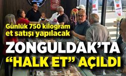 Zonguldak’ta “Halk Et” açıldı. Günlük 750 kilogram et satışı yapılacak