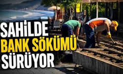 Zonguldak sahilinde bank sökümü sürüyor