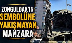 Zonguldak'ın sembolüne yakışmayan manzara