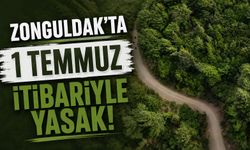 Zonguldak’ta 1 Temmuz itibariyle yasak!