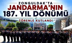 Zonguldak’ta Jandarma’nın 187. Yıl Dönümü Törenle Kutlandı