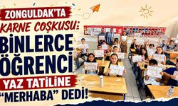 Zonguldak'ta karne coşkusu: Binlerce öğrenci yaz tatiline "merhaba" dedi!