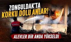 Zonguldak’ta korku dolu anlar! Alevler bir anda yükseldi