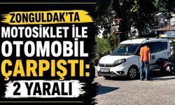 Zonguldak'ta motosiklet ile otomobil çarpıştı: 2 yaralı