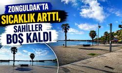 Zonguldak’ta sıcaklık arttı, sahiller boş kaldı