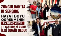 Zonguldak’taki sergide hayat boyu öğrenmenin en genç yüzü: 11 yaşındaki Duru ilgi odağı oldu!