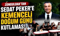Zonguldak'tan Sedat Peker'e kemençeli doğum günü kutlaması!