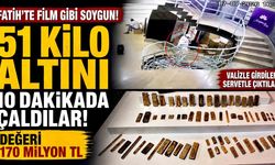 51 Kilo Altını 10 Dakikada Çaldılar! Değeri 170 Milyon TL