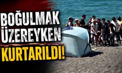 Boğulmak üzereyken kurtarıldı
