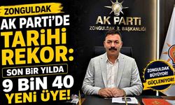 Zonguldak AK Parti’de Tarihi Rekor: Son Bir Yılda 9 Bin 40 Yeni Üye!