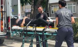 Yere düşüp başını zemine çarpan alkollü şahıs yaralandı
