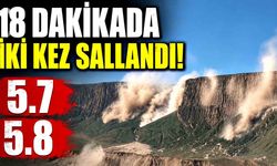 Art arda 5,7 ve 5,8 büyüklüğünde iki deprem