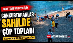 Cankurtaranlar ve Güvenlik Çöp Toplamak İçin Sahile İndi!